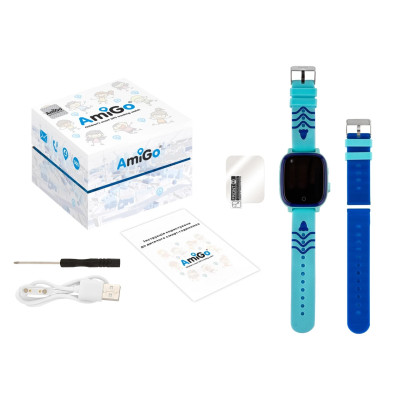 Smart Watch AmiGo GO005 4G WIFI Thermometer Blue
