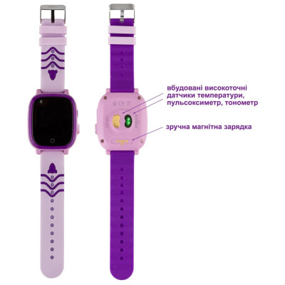 Smart Watch AmiGo GO005 4G WIFI Thermometer Purple Smart Watch AmiGo GO005 4G WIFI Thermometer Purple