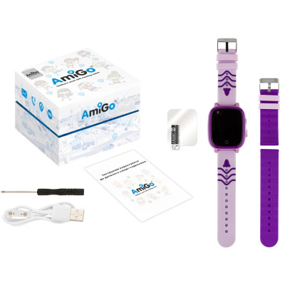 Smart Watch AmiGo GO005 4G WIFI Thermometer Purple Smart Watch AmiGo GO005 4G WIFI Thermometer Purple