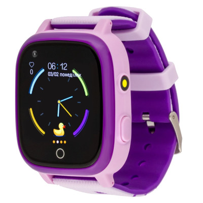Smart Watch AmiGo GO005 4G WIFI Thermometer Purple