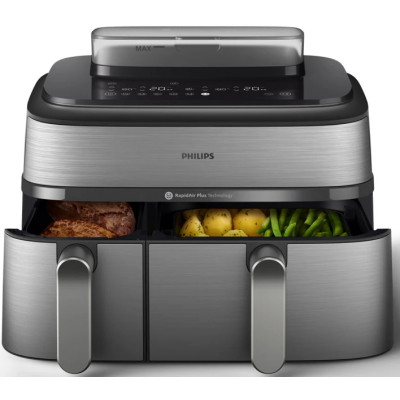Мультипіч PHILIPS Dual Basket Airfryer 5000 Series NA555/00 UA