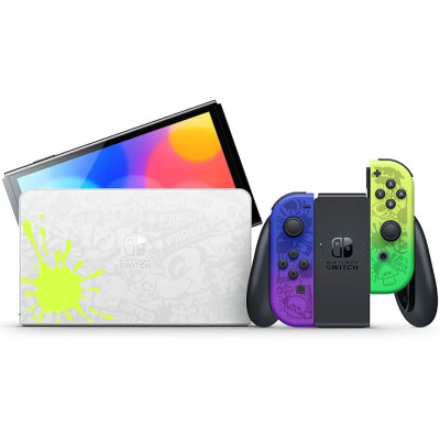 Консоль Nintendo Switch OLED Model Splatoon 3 Edition Purple/Yellow HK Global version