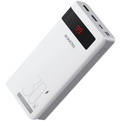 Power Bank Romoss 30000mAh 30W Sense 8PS Pro (PHP30-892-1133H) white UA