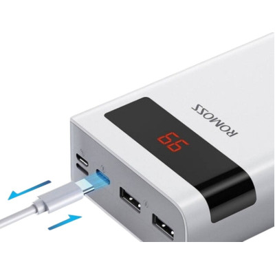Power Bank Romoss 30000mAh 30W Sense 8PS Pro (PHP30-892-1133H) white UA