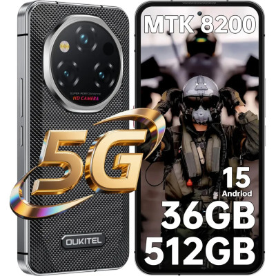 Смартфон Oukitel WP210 5G 12/512Gb Black Global version