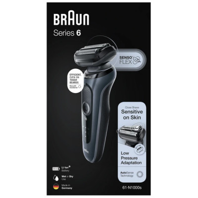 Електробритва Braun Series 6 61-N1000s Black/Gray UA