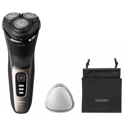 Електробритва Philips Shaver Series 3000 S3242/12 Black/Gold UA