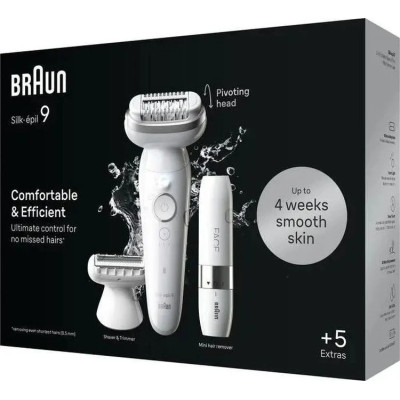 Епілятор Braun Silk-epil 9 SES 9-341 Білий UA