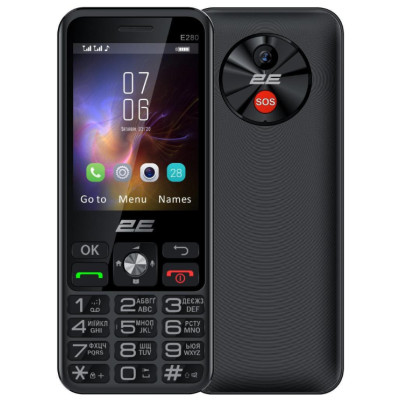 Телефон 2E E280 2025 Black (694743656220) UA UCRF