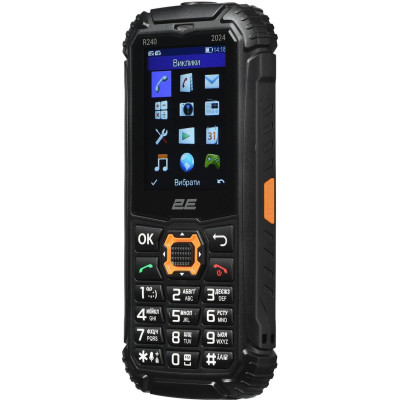 Телефон 2E R240 (2025) Black UA UCRF