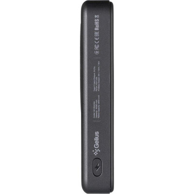 Power Bank Gelius Holdix Magnetic Wireless Charge GP-PBW302 10000mAh 15W Black UA UCRF