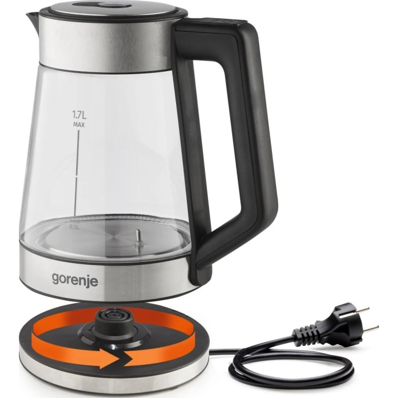 Електрочайник Gorenje K17TRG (KEG8060B-GS) UA Електрочайник Gorenje K17TRG (KEG8060B-GS) UA