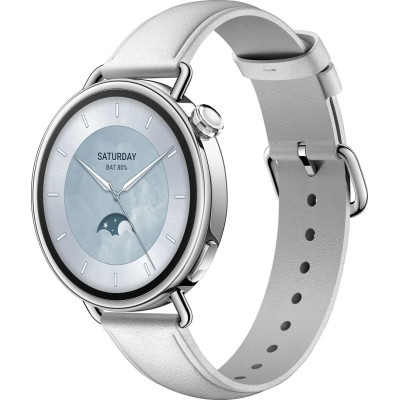 Smart Watch Xiaomi Watch S4 41mm Leather Strap White (BHR07VUGL) UA