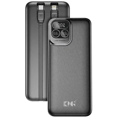Power Bank King Power KPG-301 30000mah 22.5W QC3.0 LED 2 in 1 black EU