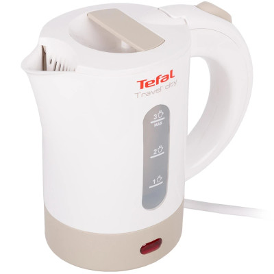 Електрочайник дорожній Tefal KO120130 White/Beige UA Електрочайник дорожній Tefal KO120130 White/Beige UA