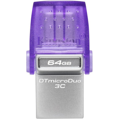 USB Flash 64GB 3.2 Kingston DT Duo 3C 200MB/s dual USB-A + USB-C (DTDUO3CG3/64GB)