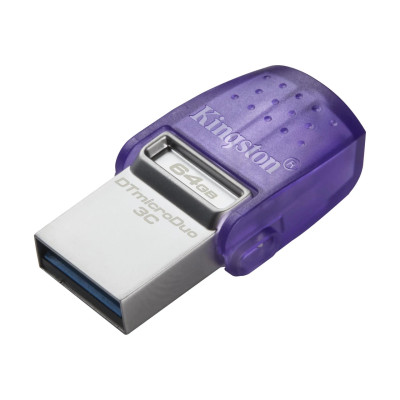 USB Flash 64GB 3.2 Kingston DT Duo 3C 200MB/s dual USB-A + USB-C (DTDUO3CG3/64GB)