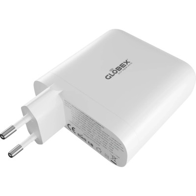 МЗП блочок 120W GaN USB-A/3USB-C GaN120WA3C white Globex UA UCRF МЗП блочок 120W GaN USB-A/3USB-C GaN120WA3C white Globex UA UCRF