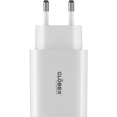 МЗП блочок 30W 2USB-C 30WCC white Globex UA UCRF