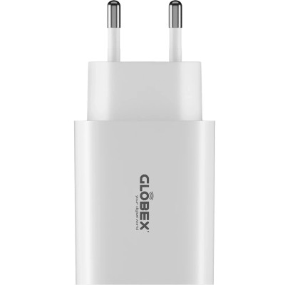 МЗП блочок 30W USB-A/USB-C 30WAC white Globex UA UCRF