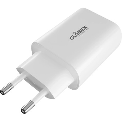 МЗП блочок 30W USB-A/USB-C 30WAC white Globex UA UCRF МЗП блочок 30W USB-A/USB-C 30WAC white Globex UA UCRF