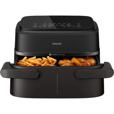 Мультипіч PHILIPS Series 1000 Dual Basket NA150/00 Black UA