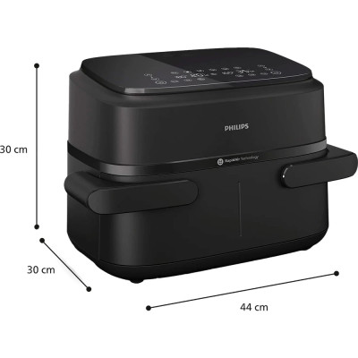 Мультипіч PHILIPS Series 1000 Dual Basket NA150/00 Black UA