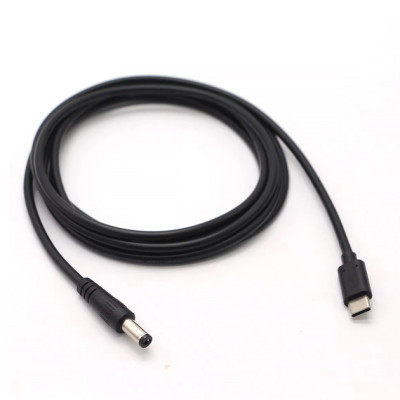 Кабель USB для роутера від PowerBank Type C to DC 5.5x2.1 5V в 12V 1A 1m