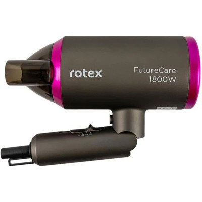 Фен дорожній Rotex RFF185-D FutureCare Gray/pink UA