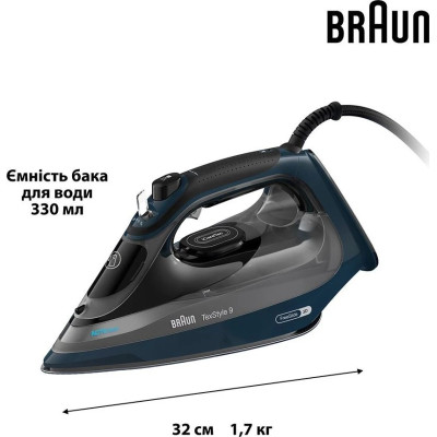 Праска з парою Braun TexStyle 9 SI9682DB UA Праска з парою Braun TexStyle 9 SI9682DB UA