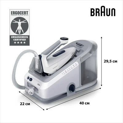 Парогенератор BRAUN CareStyle 7 IS 7262 GY Gray UA