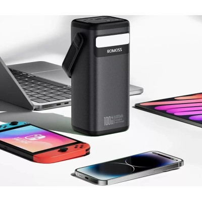 Power Bank Romoss 60000mAh PMT60 100W (PMT60-1D2-2133H) LED black UA