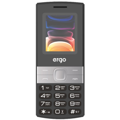 Телефон ERGO B185 DS Black UA UCRF