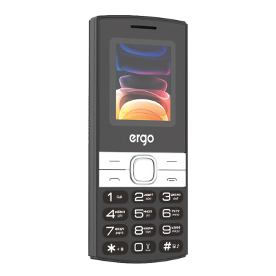 Телефон ERGO B185 DS Black UA UCRF