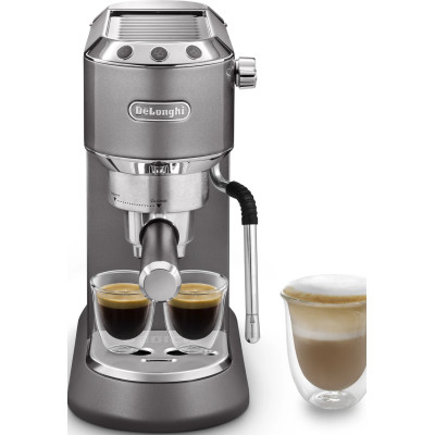 Кавоварка ріжкова еспресо DELONGHI Dedica Arte EC 885.GY Gray UA