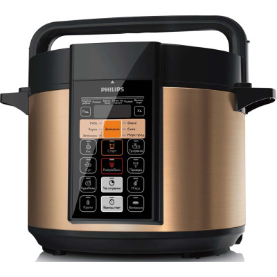 Мультиварка - скороварка PHILIPS HD2139/40 Black/gold UA