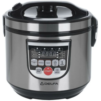 Мультиварка Delfa DMC-500 Stainless steel/black UA