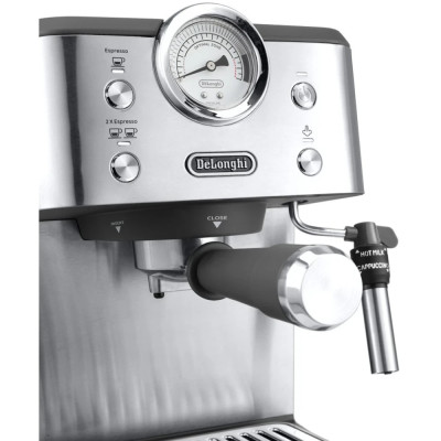 Кавоварка ріжкова еспресо Delonghi Linea Classic EM450.M Stainless steel UA