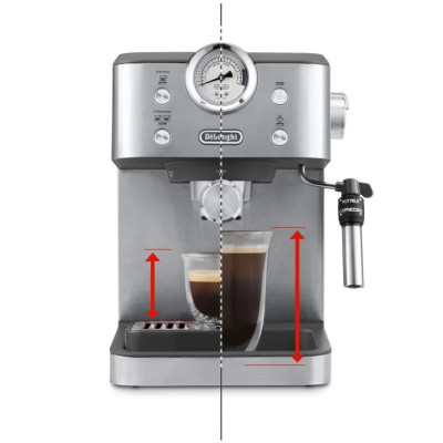 Кавоварка ріжкова еспресо Delonghi Linea Classic EM450.M Stainless steel UA