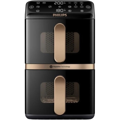 Мультипіч Philips Ovi Stacked Dual Basket Series 4000 NA462/70 Black UA