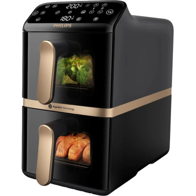 Мультипіч Philips Ovi Stacked Dual Basket Series 4000 NA462/70 Black UA
