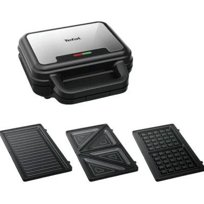 Мультимейкер (бутербродниця-вафельниця-гриль) Tefal Ultracompact 3in1 SW383D10 UA Мультимейкер (бутербродниця-вафельниця-гриль) Tefal Ultracompact 3in1 SW383D10 UA