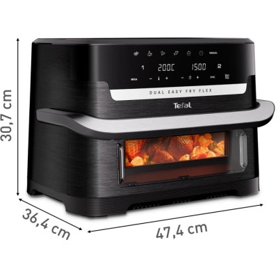 Мультипіч Tefal Dual Easy Fry Flex EY9228E0 Black UA