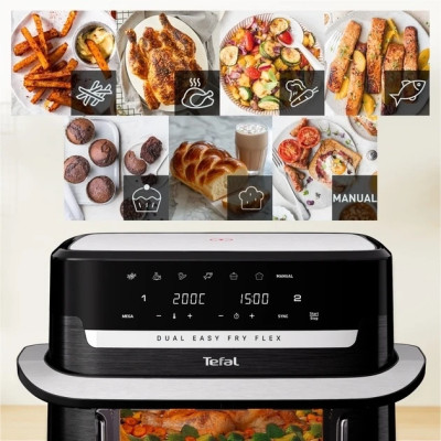Мультипіч Tefal Dual Easy Fry Flex EY9228E0 Black UA