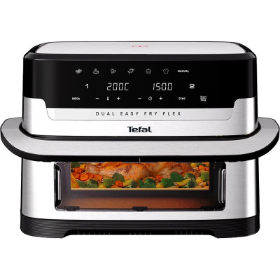 Мультипіч Tefal Dual Easy Fry Flex EY922DE0 Black/Stainless Steel UA