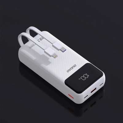Power Bank Dudao K15Pro 20000mAh 22.5W White UA Power Bank Dudao K15Pro 20000mAh 22.5W White UA
