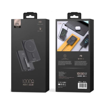 Power Bank King Power WPG-108 Magnetic 10000mah 22.5W QC3.0 LED black EU Power Bank King Power WPG-108 Magnetic 10000mah 22.5W QC3.0 LED black EU