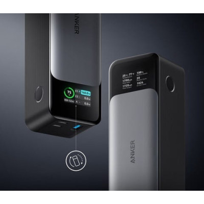 Power Bank Anker PowerCore 737 GaNPrime 24000mAh 140W PD Black (A1289011) UA