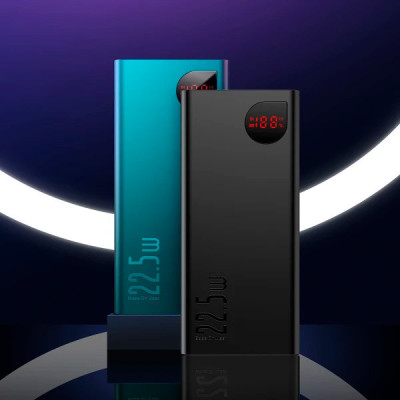 Power Bank Baseus Adaman Metal Digital 20000mAh 22.5W (P10021502112-01) (PPADM20S) Black EU Power Bank Baseus Adaman Metal Digital 20000mAh 22.5W (P10021502112-01) (PPADM20S) Black EU
