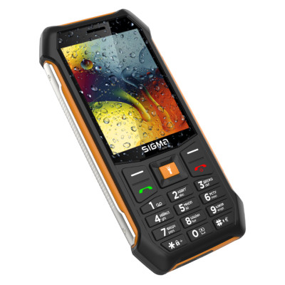 Телефон Sigma X-Style 323 Rain Black-Orange UA UCRF Телефон Sigma X-Style 323 Rain Black-Orange UA UCRF